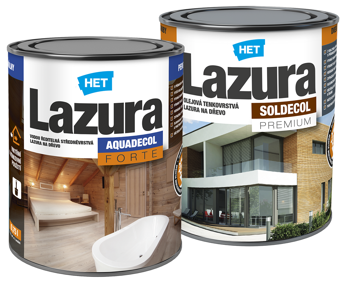 Profesionálne syntetické a vodou riediteľné lazúry na drevo. Pre jedinečnú krásu dreva.