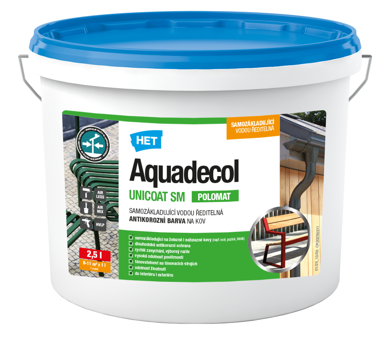 Odolný antikorózny náter na železné aj farebné kovy. Od základu až po vrchný náter a v akomkoľvek odtieni.