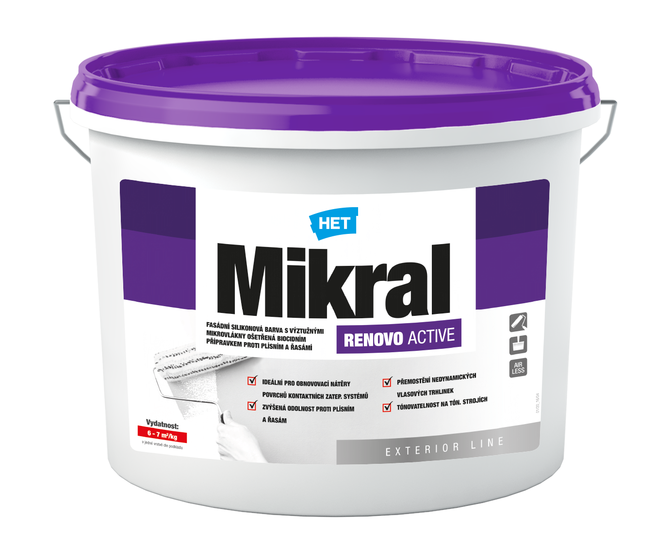 Fasádna silikónová farba pre dlhodobú ochranu novej aj renovácii starej fasády, na mikrotrhlinky aj na plesne.